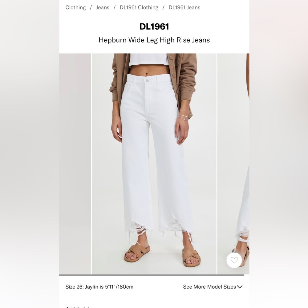 DL 1961- Hepburn wide leg high rise jeans